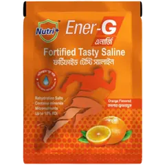Ener-G Fortified Tasty Saline (20pcs Box, 09gm/each) Orange Flavored - Rokomari
